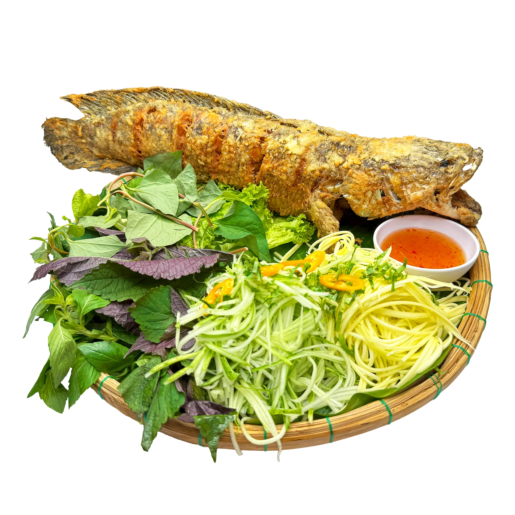 Cá lóc chiên mắm xoài