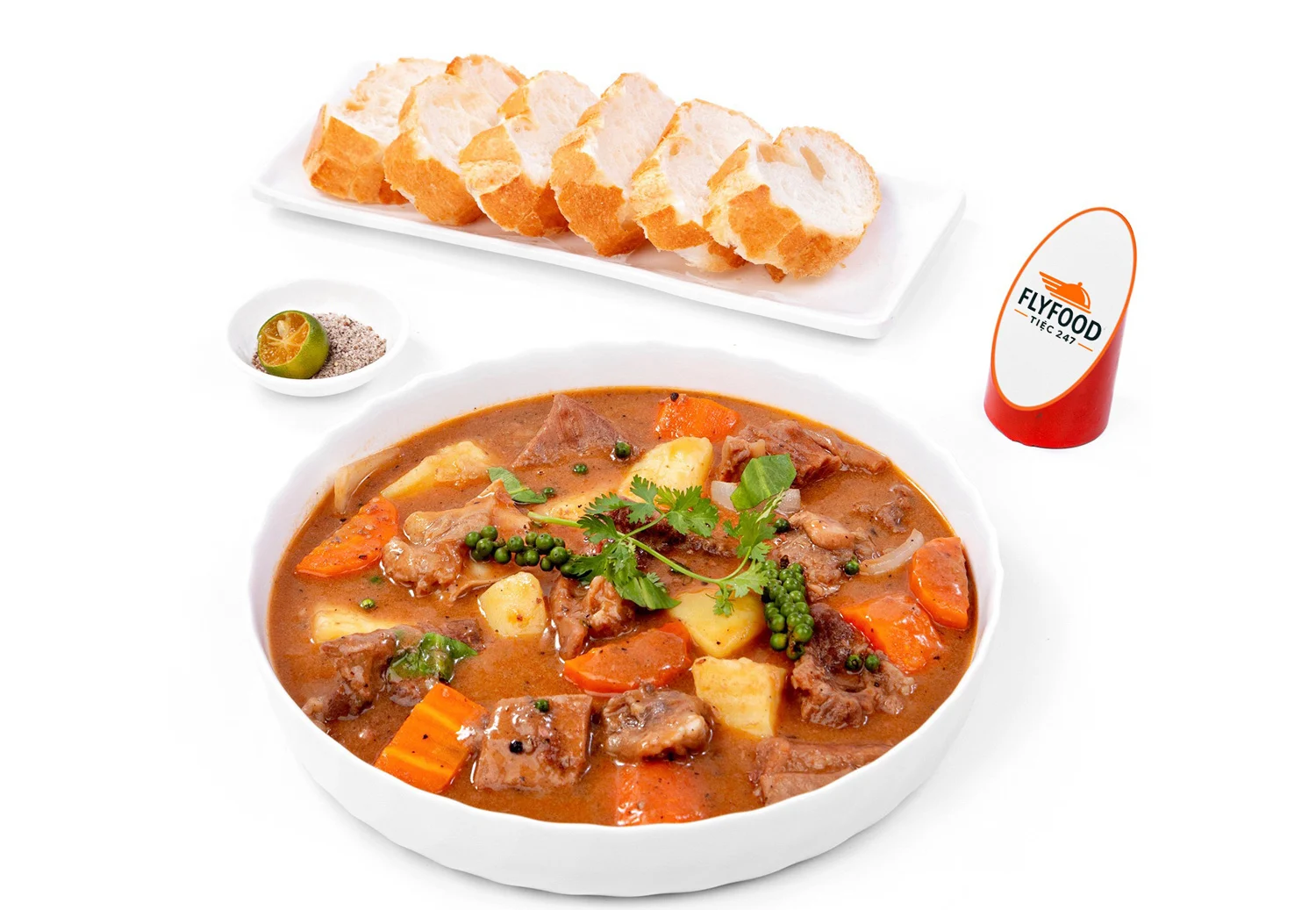 Bò hầm tiêu xanh FLYFOOD