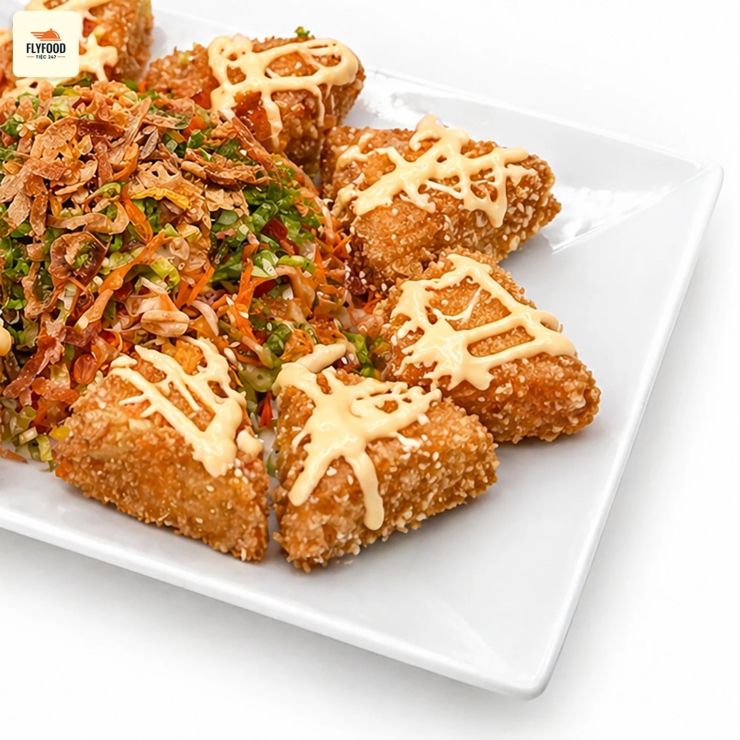 Gỏi cá sốt mè cam FLYFOOD