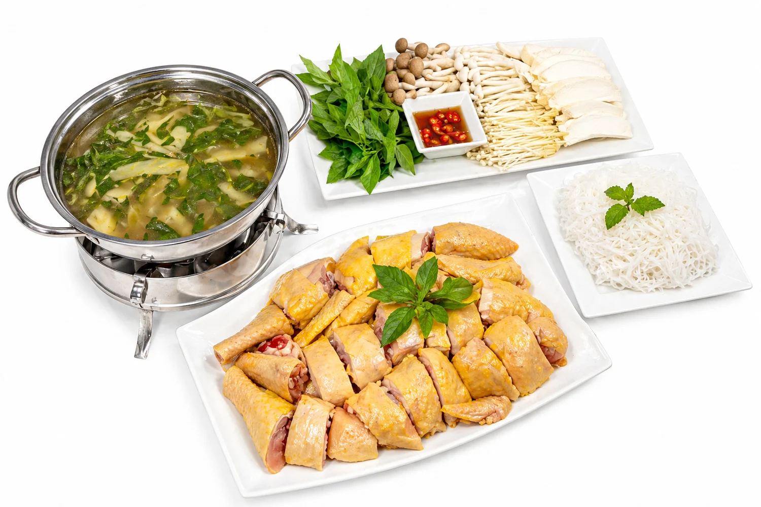 Lẩu gà lá é FLYFOOD