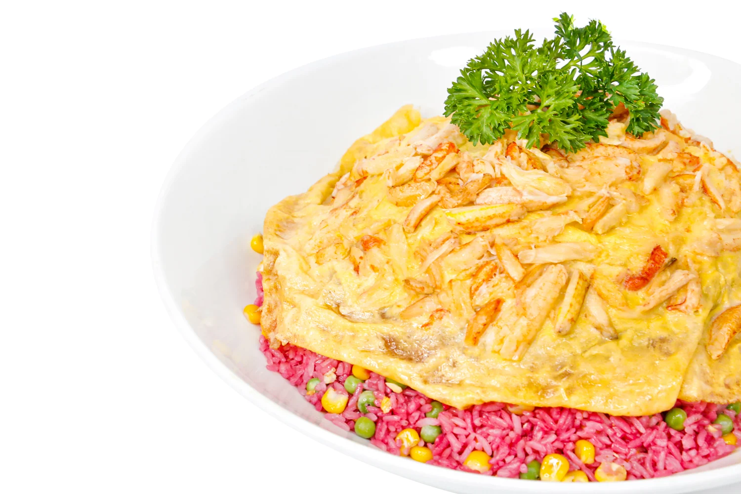 Cơm chiên cua phủ trứng FLYFOOD