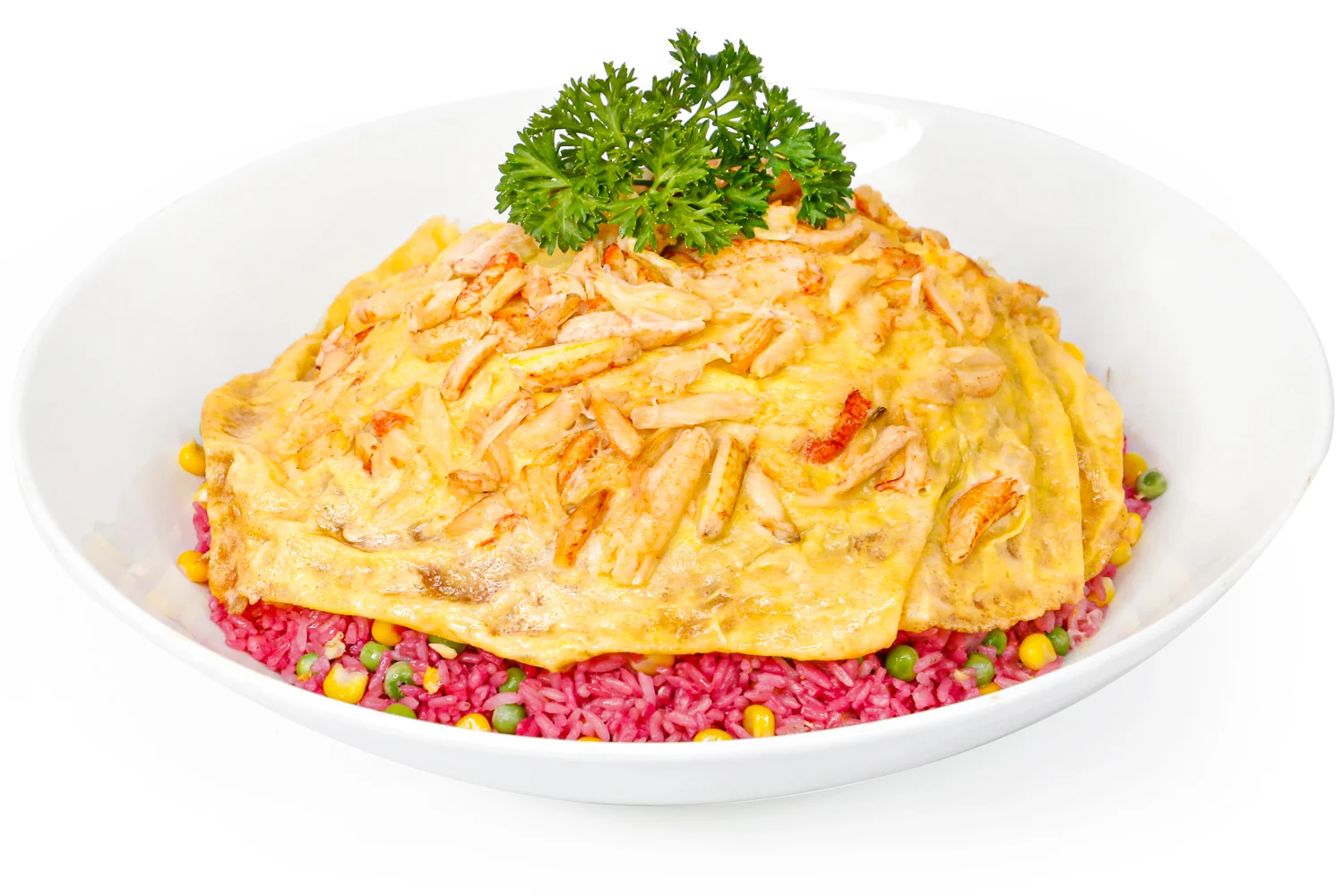 Cơm chiên cua phủ trứng FLYFOOD