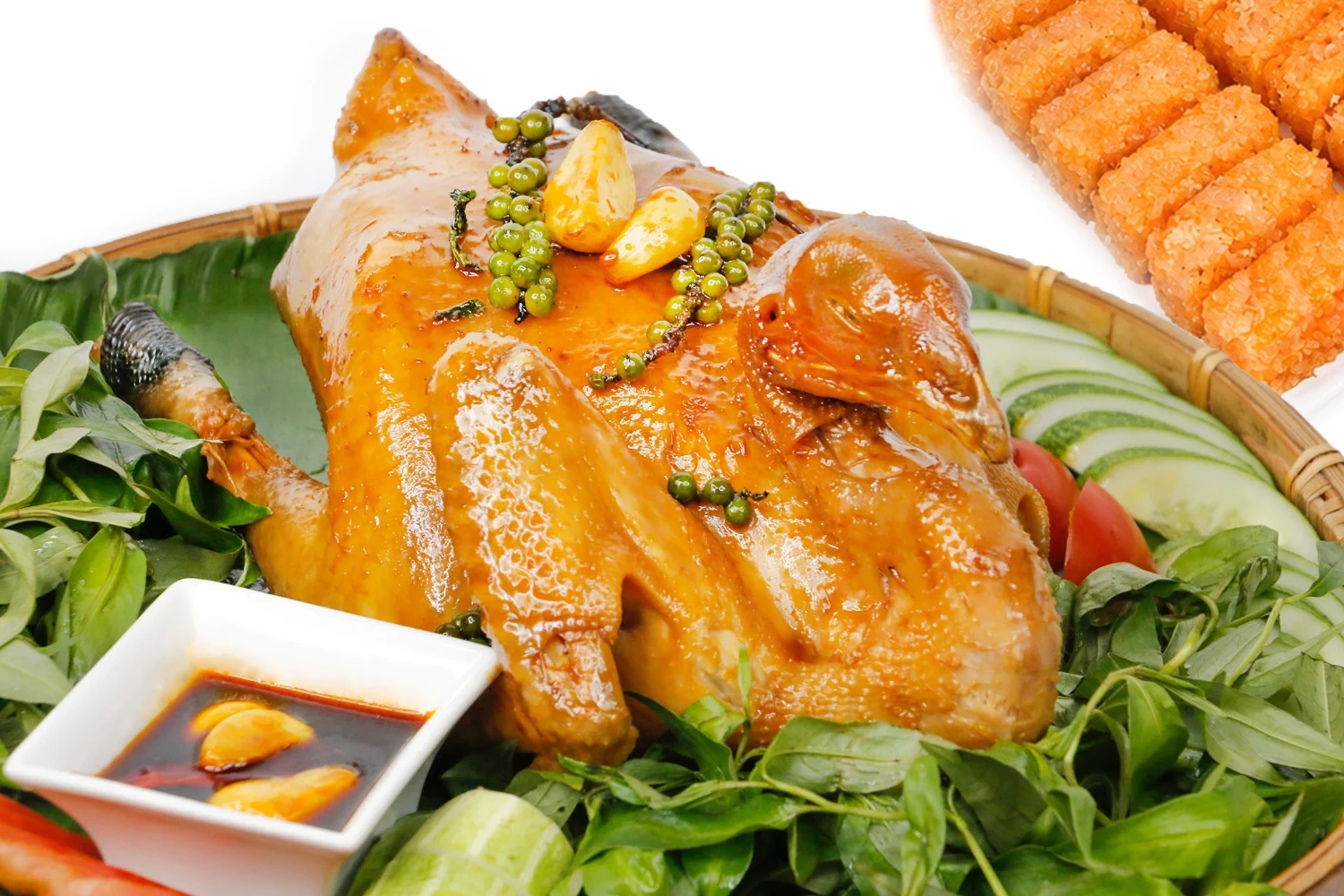Gà hấp mắm nhĩ FLYFOOD
