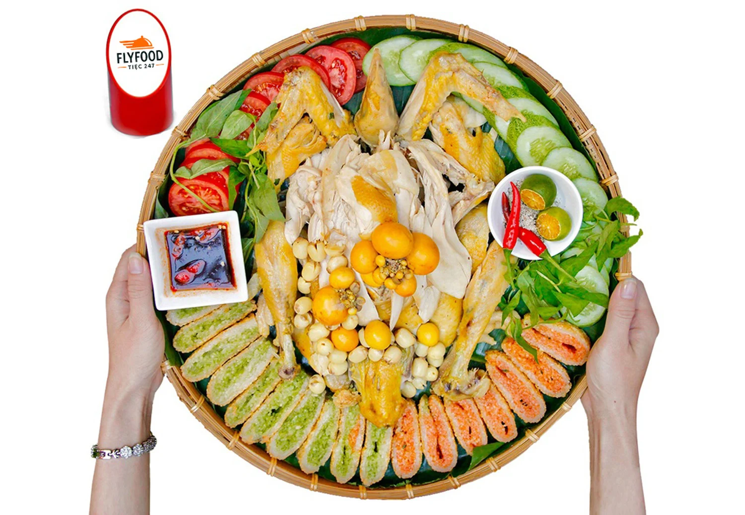 Gà bó xôi truyền thống FLYFOOD